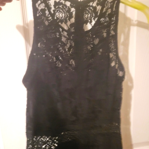 BLACK LACE MINI DRESS - Picture 3 of 3